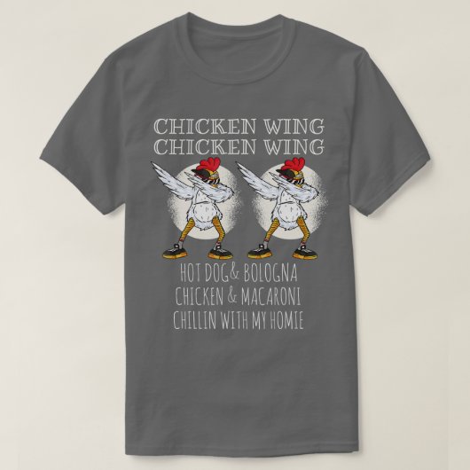 Chicken Wing Wing kind T-shirt (Design voorkant)