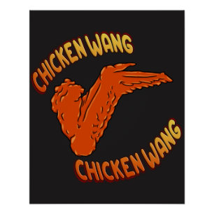 Chicken Wing Zazzle Glossy Poster Perfect Poster