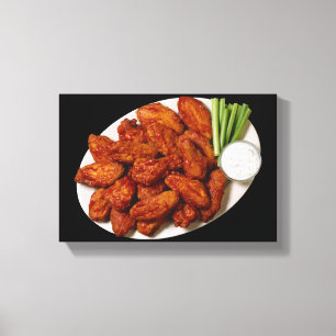 Chicken Wings Canvas Afdruk