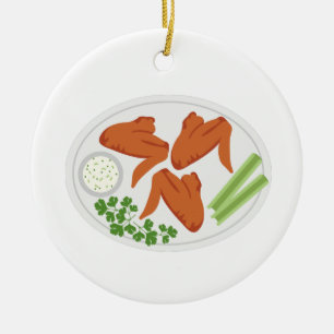 Chicken Wings Keramisch Ornament