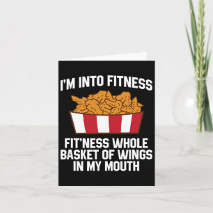 Chicken Wings Quote Heet Vleugel Fast Food Grappig Kaart