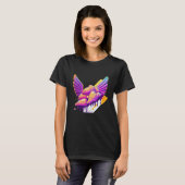 Chicken Wings Synthwave 80s Retrowave Aesthetic T-shirt (Voorkant volledig)