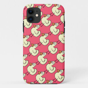 Chicken Wiskunde for Crazy Chicken Dames iPhone 11 Hoesje