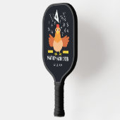 Chicken Wiskunde Gag Funny Mathemachicken Teacher Pickleball Paddle (Links)