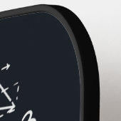 Chicken Wiskunde Gag Funny Mathemachicken Teacher Pickleball Paddle (Links Detail)