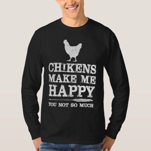 Chicken with Sayings Chicken Mom T-shirt (Voorkant)