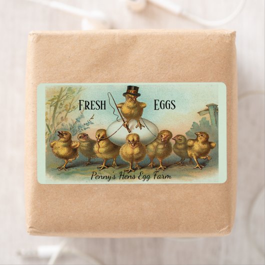 Chicken Wrangler Fresh Egg Carton label (Insitu)