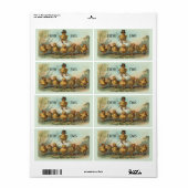 Chicken Wrangler Fresh Egg Carton label (Full Sheet)