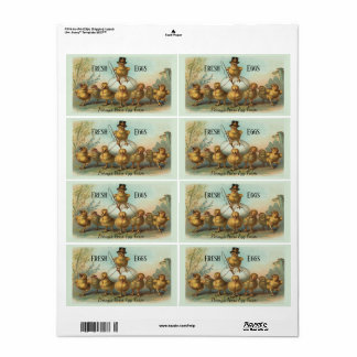  Chicken Wrangler Fresh Egg Carton label