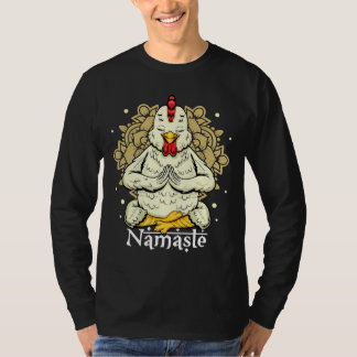 Chicken Yoga Farm Lovers Namaste   T-shirt