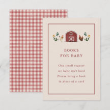 Chickens Barn Charming Farm Baby Shower Books