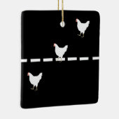 Chickens Crossing the Road Ornament (Rechts)