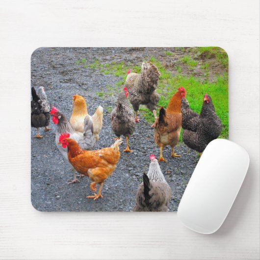 Chickens Mousepad Muismat (Met muis)