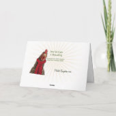 Chickens Singing Christmas Carols Kaart (Achterkant)