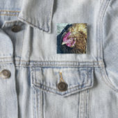 CHICKENS VIERKANTE BUTTON 5,1 CM (In situ)