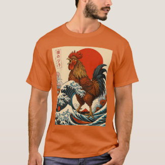 Chickenzilla Kip Japanse Kunst Cadeaus voor Mannen T-shirt