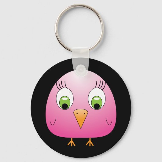 chickie B Roze Sleutelhanger (Voorkant)