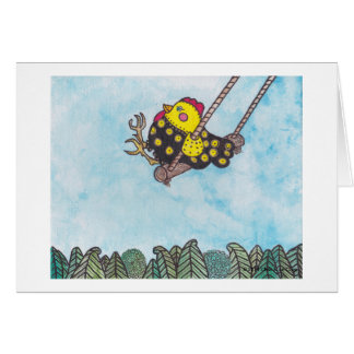 Chickie sur une oscillation une image pour créer