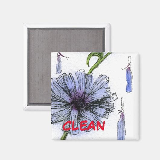 "Chickory" Clean Dishwasher Status Magnet (Recto/Verso)