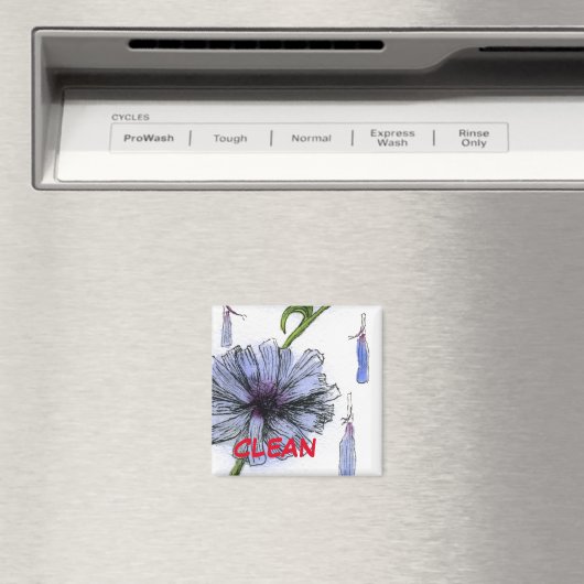 "Chickory" Clean Dishwasher Status Magnet (In Situ (Lave-vaisselle))