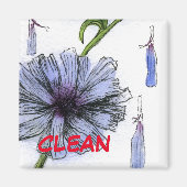 "Chickory" Clean Dishwasher Status Magnet (Devant)