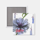 "Chickory" Dirty Dishwasher Status Magnet Magneet (Voorkant / Achterkant)