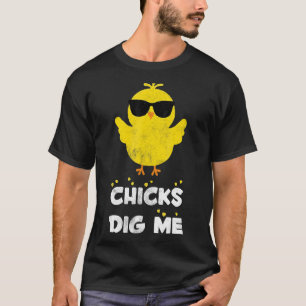 Chicks Dig Me Mannen Jongens Paaseierjacht T-shirt