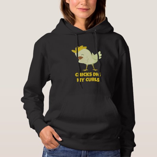 Chicks Dig My Curls Toddler Shirt Funny Curly Hair (Voorkant)