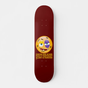"CHICKS DIG SCARS" grappige emoji Skateboard