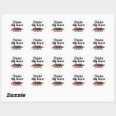 Chicks Dig Scars Ronde Sticker (Vel)