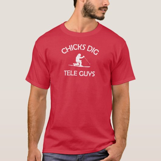 Chicks Dig Tele-jongens T-shirt (Voorkant)