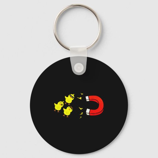 Chicks With Magnet Funny Halloween Chick Magnet Va Sleutelhanger (Voorkant)