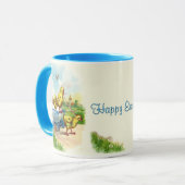 Chicky Wagon Easter Coffee Mok (Voorkant links)