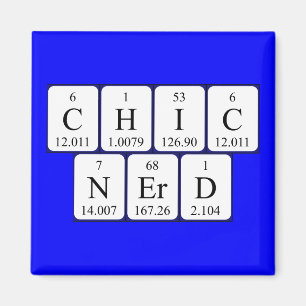 ChicNerd periodieke lijstgradenmagnet Magneet