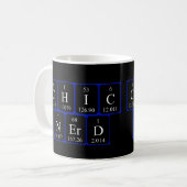 ChicNerd phrase de tableau périodique mug (Devant gauche)
