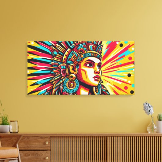 Chicomecōātl 7 canvas afdruk (Insitu (Woonkamer))