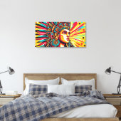 Chicomecōātl 7 canvas afdruk (Insitu (Slaapkamer))