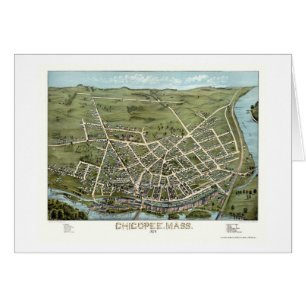 Chicopee, carte panoramique de mA - 1878