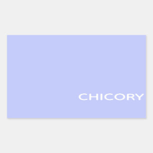 Chicory Flower blue-kleurnaam Rechthoekige Sticker