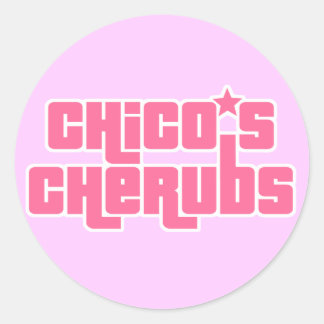 Chico's Cherubs Logo - groot geïsoleerd Ronde Sticker