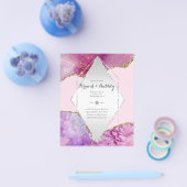 CHICQUE BUDGET BRUNCH EN BUBBELENDE AGATE GLITTER FLYER (Enkel)