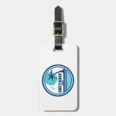 Chic's Beach Virginia Palm Tree Vogels Bagagelabel (Voorkant verticaal)