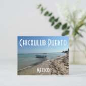 Chicxulub Puerto, Mexique - Carte Postale Standard (Debout devant)