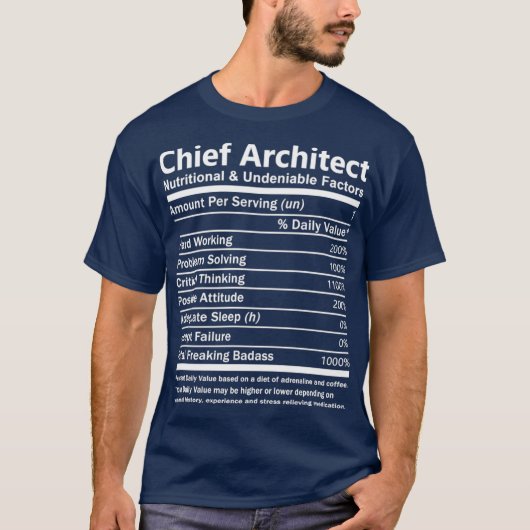 Chief Architect Chief Architect    TNutritional T-shirt (Voorkant)