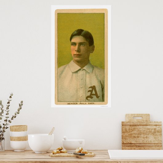 Chief Bender Baseball 1909 Poster (Keuken)