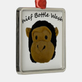 Chief Bottle Washer Metalen Ornament (Rechts)