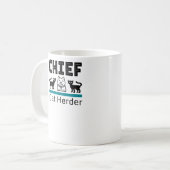 Chief Cat Herder Funny Koffiemok (Voorkant links)