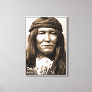 Chief Cochise gewikkeld canvas Afdruk