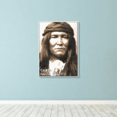 Chief Cochise gewikkeld canvas Afdruk (Insitu (Houten vloer))