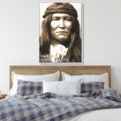 Chief Cochise gewikkeld canvas Afdruk (Insitu (Slaapkamer))